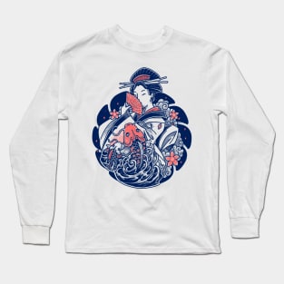 Geisha Tattoo Art Long Sleeve T-Shirt